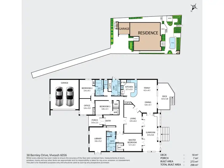 Floorplan of Homely house listing, 38 Bernley Drive, Viveash WA 6056