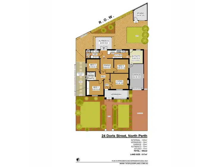 Floorplan of Homely house listing, 24 Doris Street, North Perth WA 6006