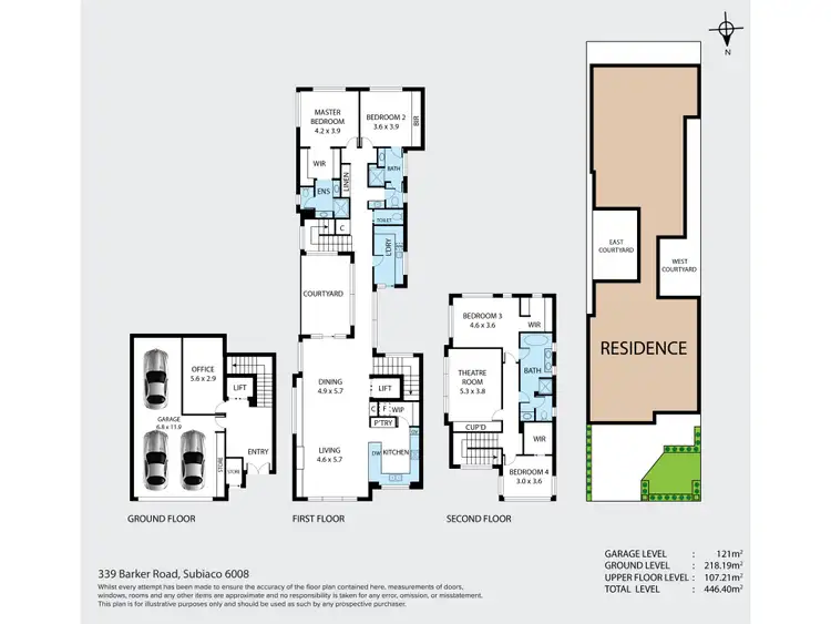 Floorplan of Homely house listing, 339 Barker Road, Subiaco WA 6008