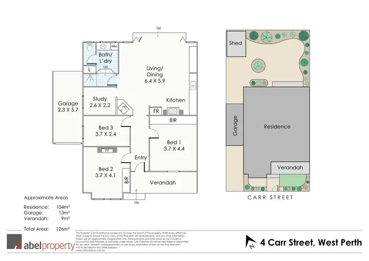 Floorplan of Homely house listing, 4 Carr Street, West Perth WA 6005