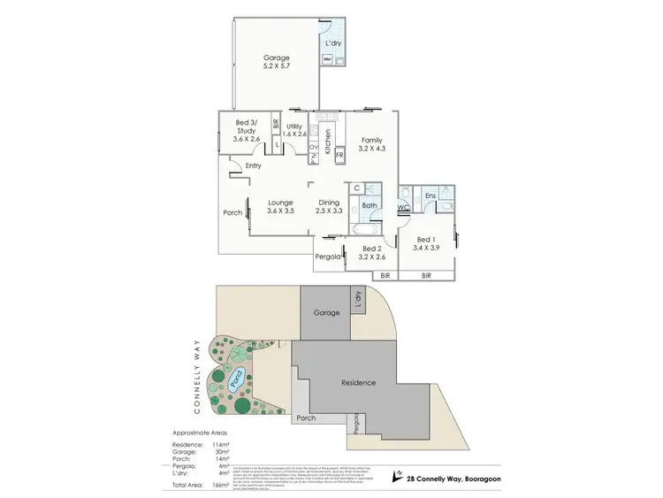 Floorplan of Homely villa listing, 2B Connelly Way, Booragoon WA 6154