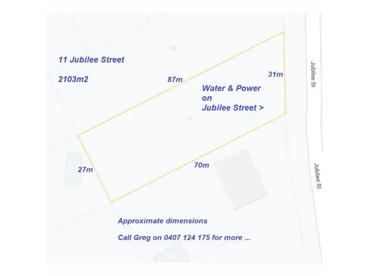 Floorplan of Homely land listing, 11 Jubilee Street, Toodyay WA 6566