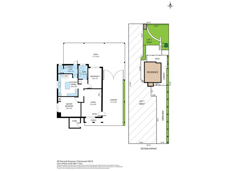 Floorplan of Homely house listing, 49 Second Avenue, Claremont WA 6010