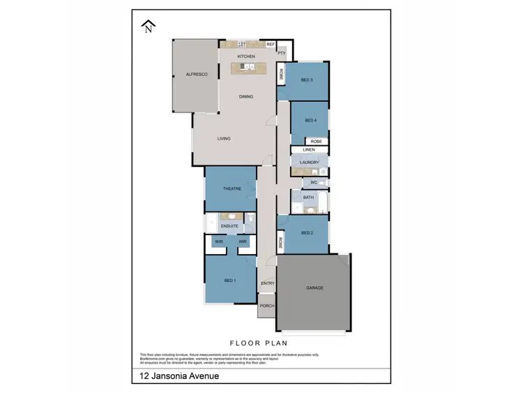 Floorplan of Homely house listing, 12 Jansonia Avenue, Margaret River WA 6285