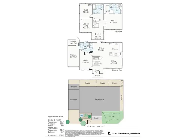 Floorplan of Homely house listing, 26A Cleaver Street, West Perth WA 6005