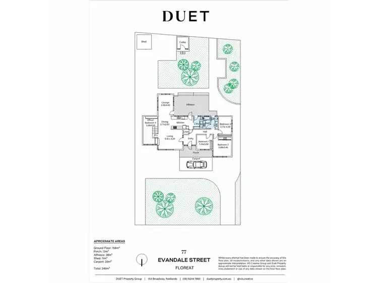 Floorplan of Homely house listing, 77 Evandale Street, Floreat WA 6014