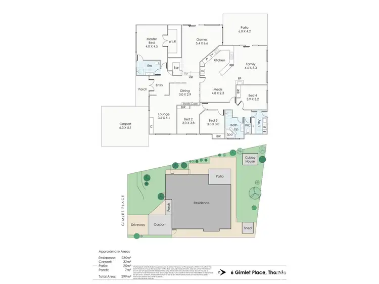 Floorplan of Homely house listing, 6 Gimlet Place, Thornlie WA 6108