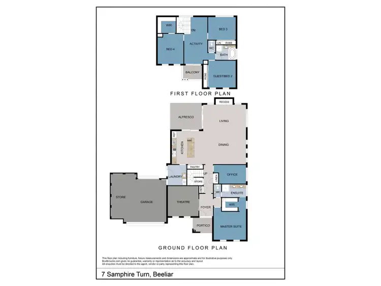 Floorplan of Homely house listing, 7 Samphire Turn, Beeliar WA 6164