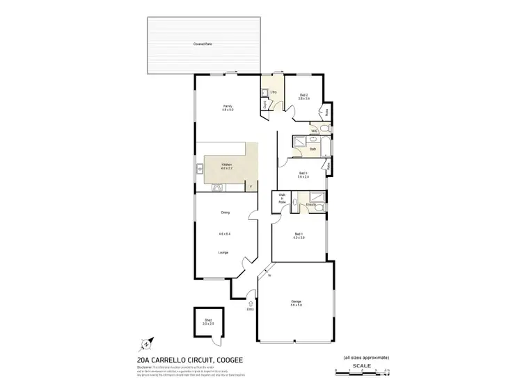 Floorplan of Homely house listing, 20A Carrello Circuit, Coogee WA 6166