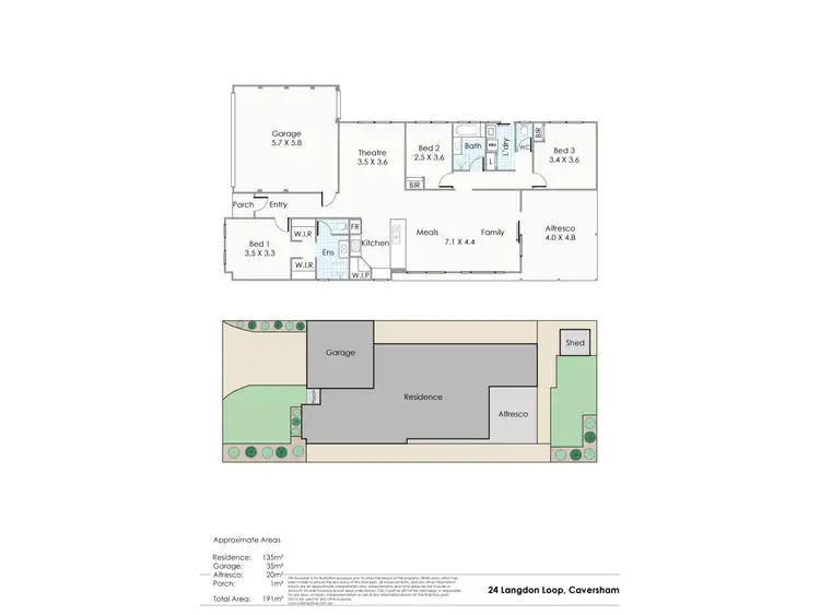Floorplan of Homely house listing, 24 Langdon Loop, Caversham WA 6055