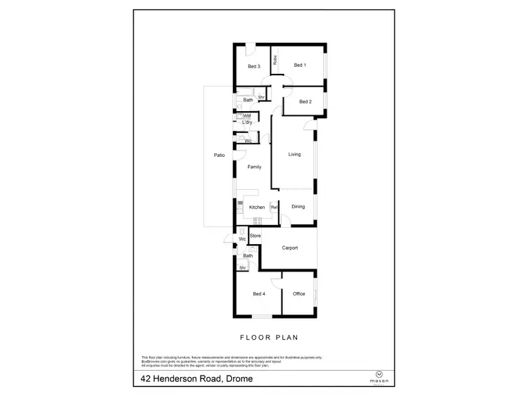 Floorplan of Homely house listing, 42 Henderson Road, Drome WA 6330