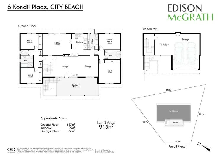 Floorplan of Homely house listing, 6 Kondil Place, City Beach WA 6015