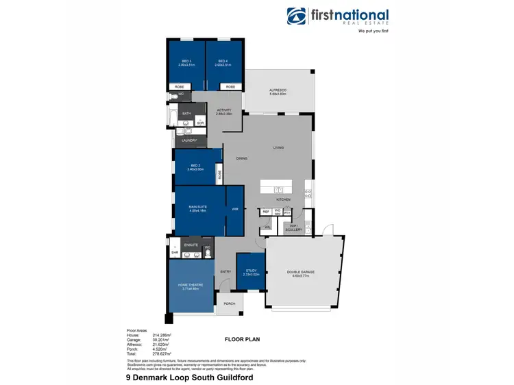 Floorplan of Homely house listing, 9 Denmark Loop, South Guildford WA 6055