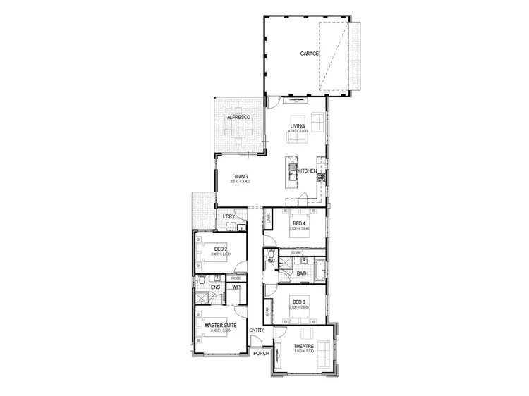 Floorplan of Homely house listing, 8 Rushmore Avenue, Bushmead WA 6055