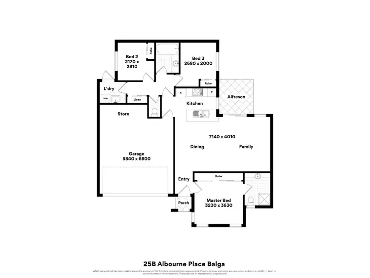 Floorplan of Homely villa listing, 25B Albourne Place, Balga WA 6061