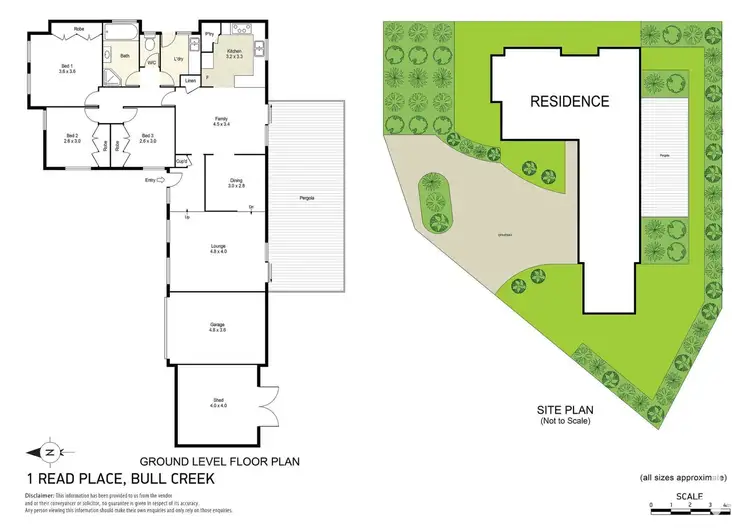 Floorplan of Homely house listing, 1 Read Place, Bull Creek WA 6149