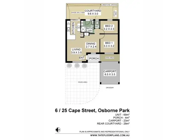 Floorplan of Homely villa listing, 6/25 Cape Street, Osborne Park WA 6017