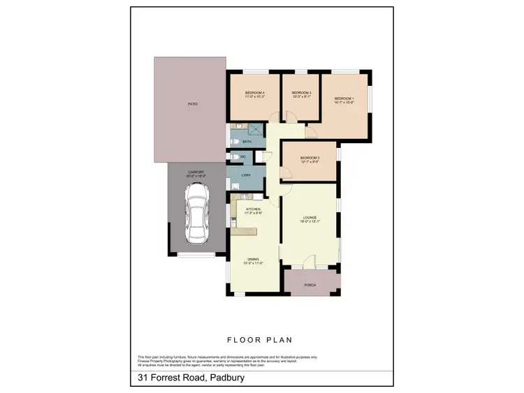 Floorplan of Homely house listing, 31 Forrest Road, Padbury WA 6025