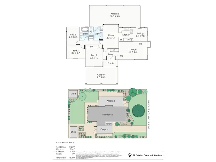Floorplan of Homely house listing, 37 Dalston Crescent, Kardinya WA 6163