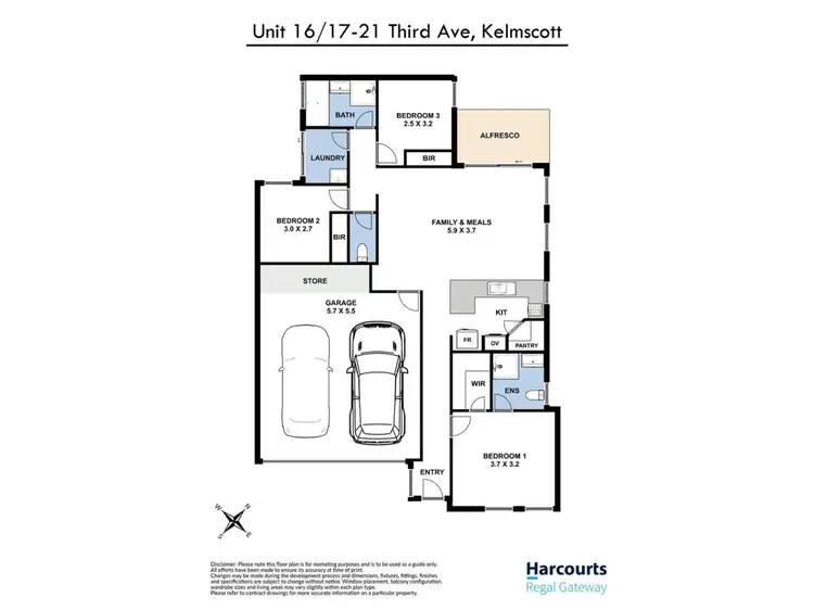 Floorplan of Homely villa listing, 16/17-21 Third Avenue, Kelmscott WA 6111