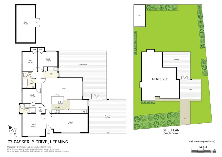 Floorplan of Homely house listing, 77 Casserly Drive, Leeming WA 6149