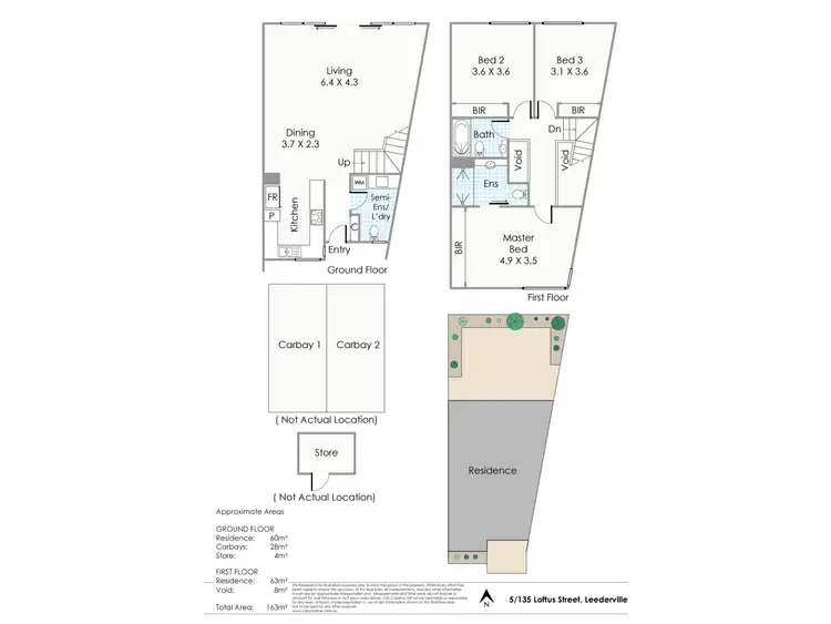 Floorplan of Homely townhouse listing, 5/135 Loftus Street, Leederville WA 6007