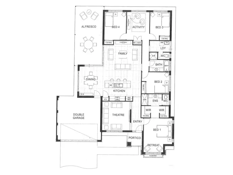 Floorplan of Homely house listing, 5 Colonna Street, Dalyellup WA 6230