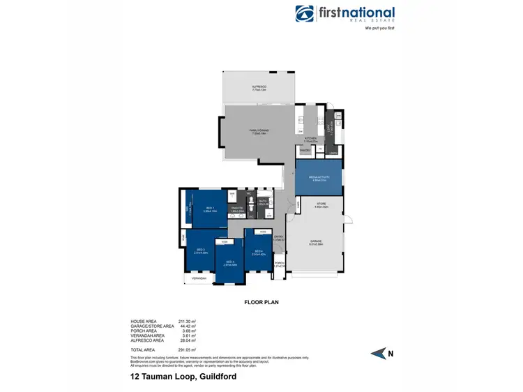Floorplan of Homely house listing, 12 Tauman Loop, Guildford WA 6055