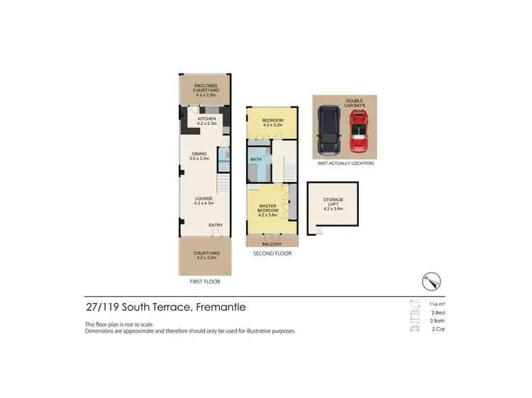 Floorplan of Homely apartment listing, 27/119 South Terrace, Fremantle WA 6160