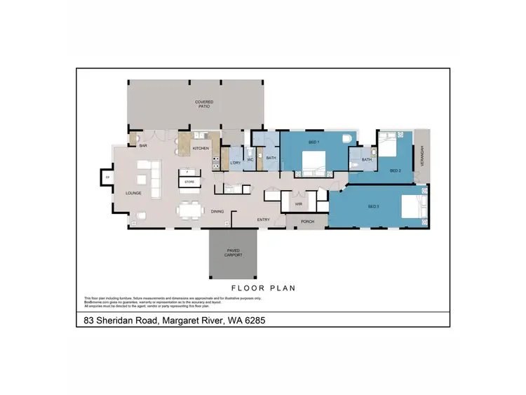 Floorplan of Homely house listing, 83 Sheridan Road, Margaret River WA 6285