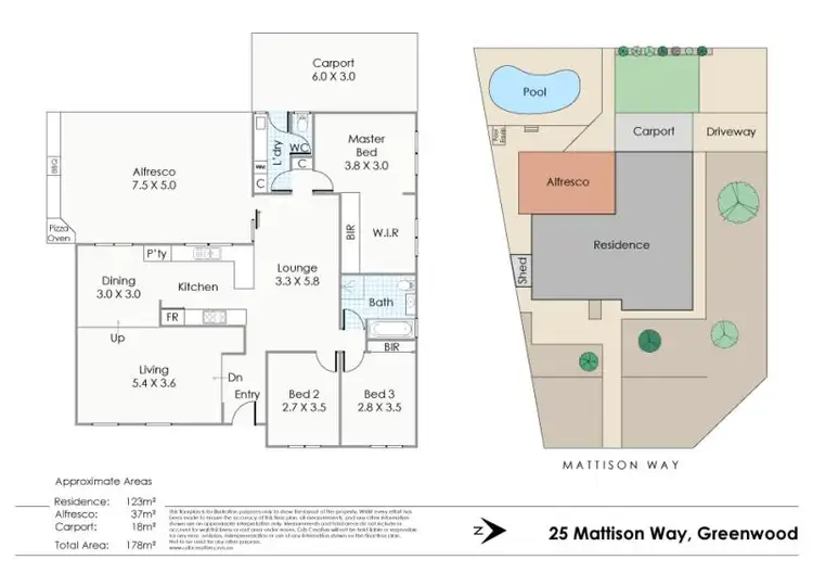 Floorplan of Homely house listing, 25 Mattison Way, Greenwood WA 6024