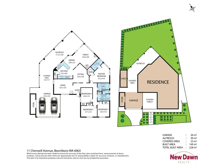 Floorplan of Homely house listing, 11 Cherwell Avenue, Beechboro WA 6063