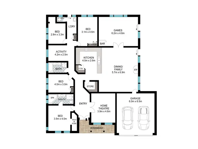 Floorplan of Homely house listing, 25 Perendale Loop, Eaton WA 6232