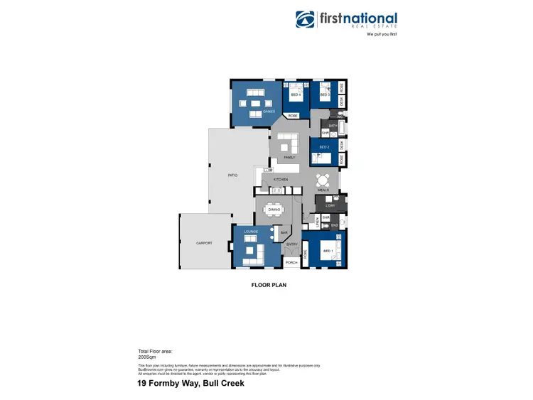 Floorplan of Homely house listing, 19 Formby Way, Bull Creek WA 6149