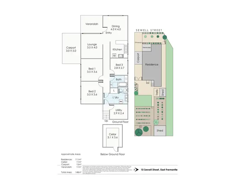 Floorplan of Homely house listing, 10 Sewell Street, East Fremantle WA 6158