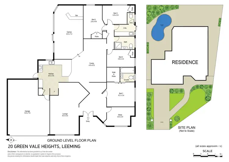 Floorplan of Homely house listing, 20 Green Vale Heights, Leeming WA 6149