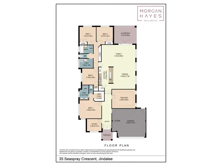 Floorplan of Homely house listing, 35 Seaspray Crescent, Jindalee WA 6036