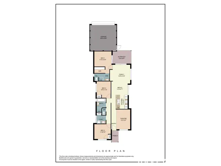 Floorplan of Homely house listing, 35 Grandis Boulevard, Banksia Grove WA 6031
