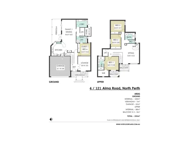 Floorplan of Homely house listing, 4/121 Alma Road, North Perth WA 6006
