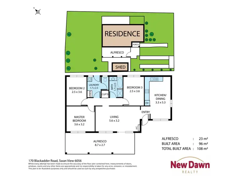 Floorplan of Homely house listing, 170 Blackadder Road, Swan View WA 6056