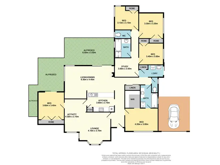 Floorplan of Homely house listing, 28 Woodpine Court, Ballajura WA 6066