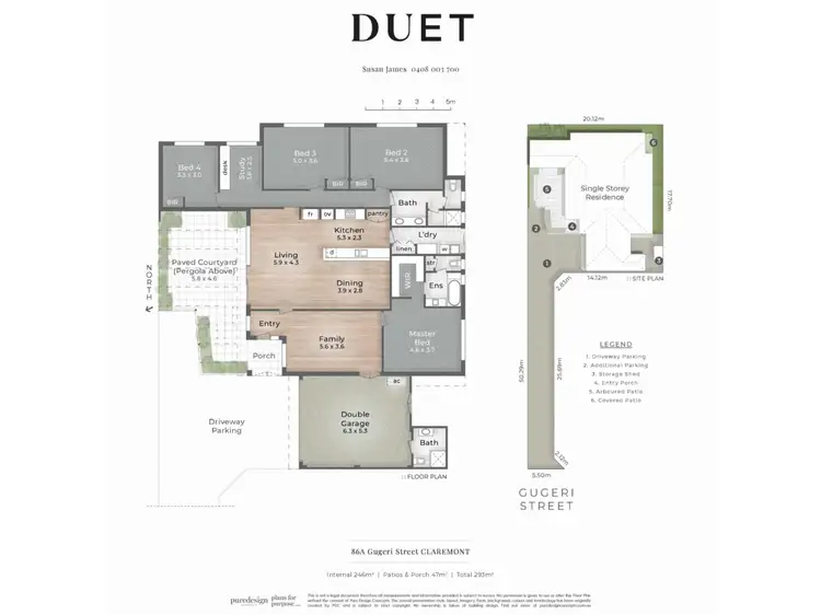 Floorplan of Homely house listing, 86A Gugeri Street, Claremont WA 6010