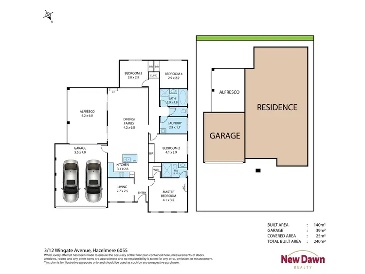 Floorplan of Homely house listing, 3/12 Wingate Avenue, Hazelmere WA 6055
