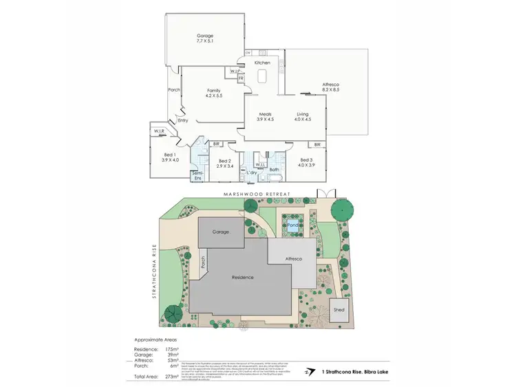 Floorplan of Homely house listing, 1 Strathcona Rise, Bibra Lake WA 6163
