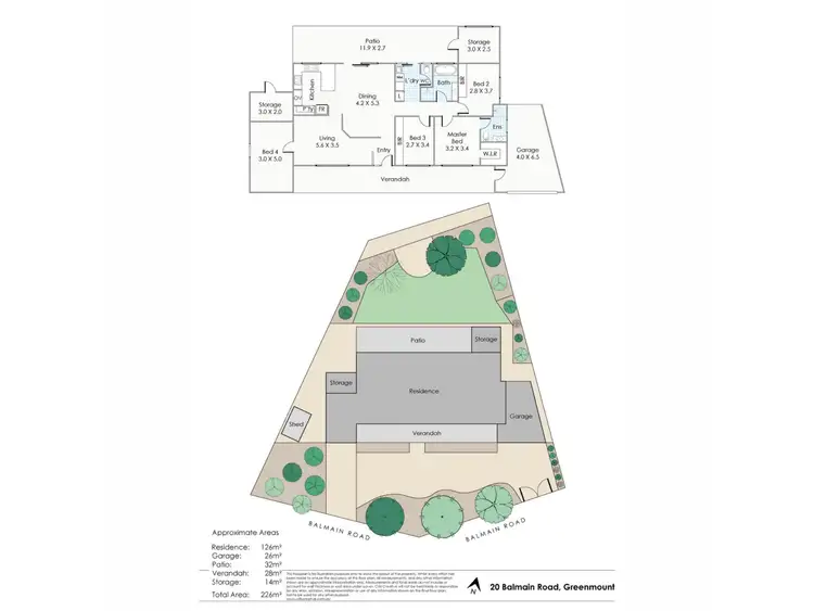 Floorplan of Homely house listing, 20 Balmain Road, Greenmount WA 6056