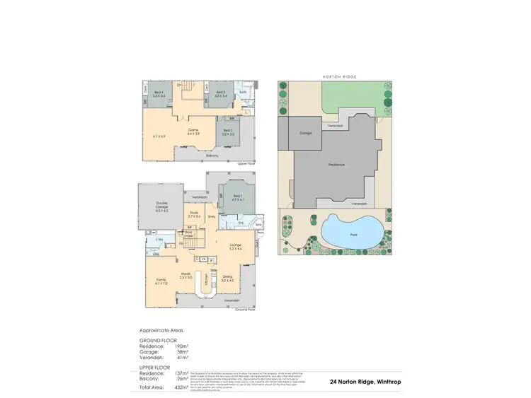 Floorplan of Homely house listing, 24 Norton Ridge, Winthrop WA 6150