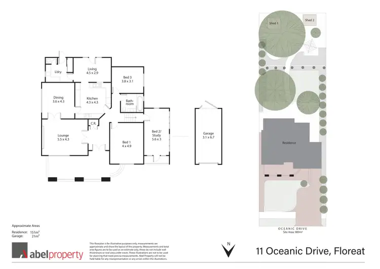 Floorplan of Homely house listing, 11 Oceanic Drive, Floreat WA 6014