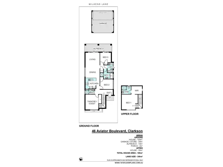 Floorplan of Homely house listing, 46 Aviator Boulevard, Clarkson WA 6030
