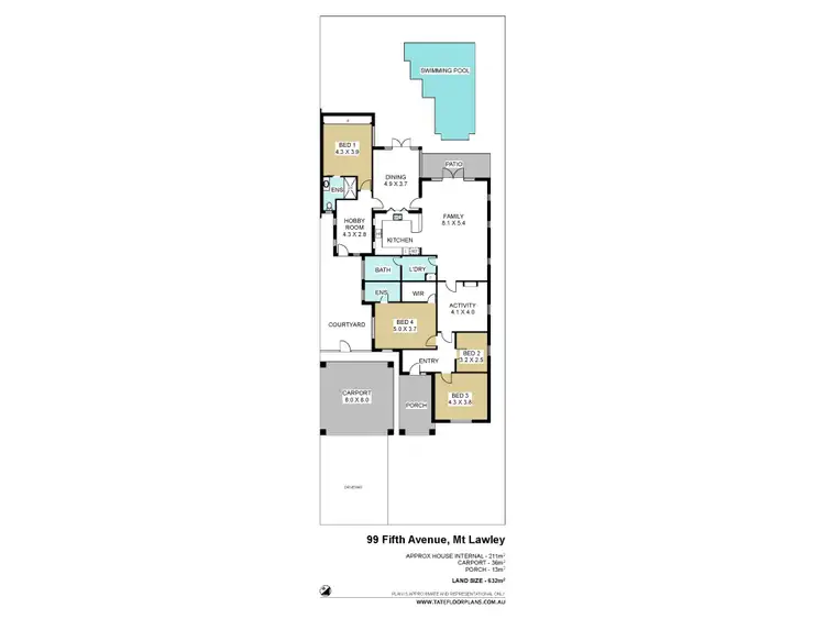 Floorplan of Homely house listing, 99 Fifth Avenue, Mount Lawley WA 6050