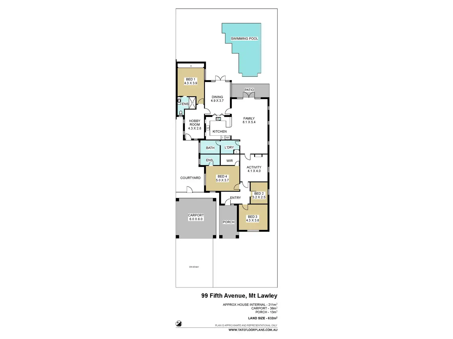 Floorplan of Homely house listing, 99 Fifth Avenue, Mount Lawley WA 6050